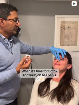 Dr. Sabry giving Botox injection